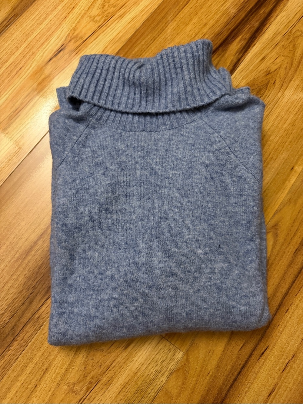Women’s Blue Turtleneck Sweater - Soft Knit